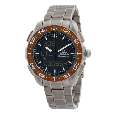Omega Speedmaster Perpetual Quartz Analog-Digital Mens Watch Ref 318.90.45.79.01.003 (black, arb5152)