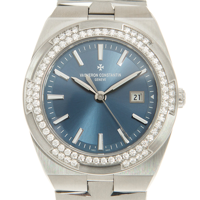 Vacheron Constantin Overseas Quartz Diamond Blue Dial Ladies Watch Model: 1205V/100A-B590 (blue, arb8099)