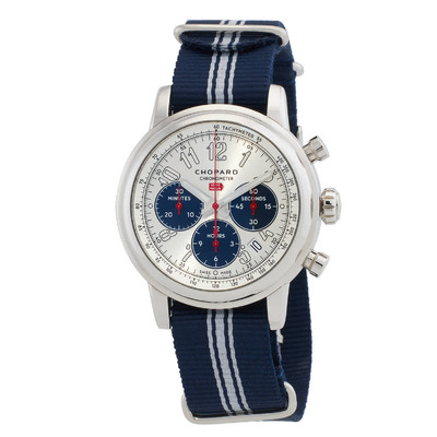Chopard Mille Miglia Chronograph Automatic Silver Dial Mens Watch, Model: 168589-3004 (blue, arb2043)