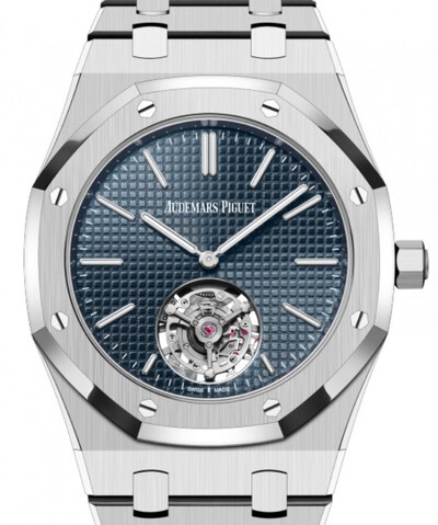 Audemars Piguet Royal Oak Tourbillon Automatic Blue Dial Mens Watch RD#3 26670ST.OO.1240ST.02 (blue, arb638)