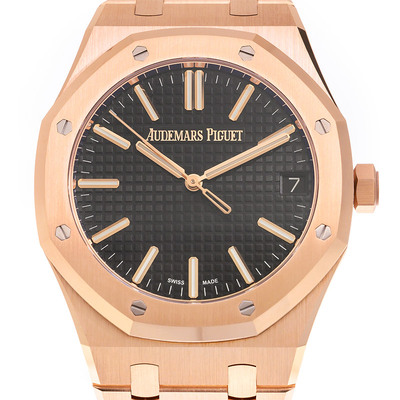 Audemars Piguet Royal Oak Automatic Black Dial Mens Watch 1550OR.OO.1320OR.04 15510OR.OO.1320OR.04 (black, arb792)