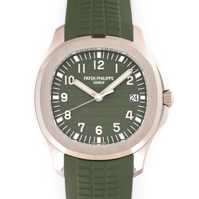 Patek Philippe Aquanaut Jumbo Automatic 5168G-010 Mens Watch Green Dial (blue, arb6381)
