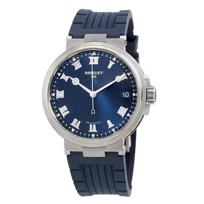 Breguet Marine Automatic Blue Dial Mens Watch 5517TI/Y1/5ZU (blue, arb1377)