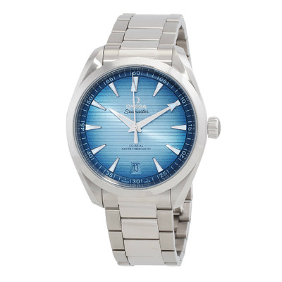 Omega Seamaster Automatic Chronometer Mens Watch, Blue Dial Ref. 2201041005 220.10.41.21.03.005 (blue, arb5138)