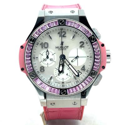 Pre-owned Hublot Big Bang Tuttifrutti Chronograph Mother of Pearl Dial Ladies Watch - Ref: 341.SP.6010.LR.1933 (arb7194)