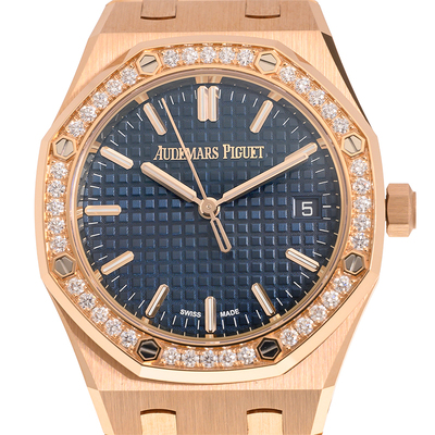 Audemars Piguet Calibre 5800 Automatic Diamond Blue Dial Ladies Watch 77451OR.ZZ.1361OR.04 (blue, arb408)