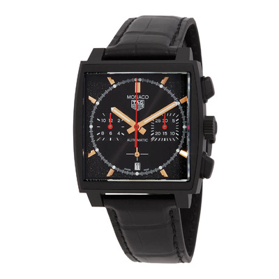 Tag Heuer Monaco Chronograph Automatic Black Dial Mens Watch CBL2180.FC6497 (black, arb7379)