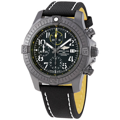 Breitling Avenger Night Mission Chronograph Automatic Mens Black Dial V13317102 V13317101B1X1 (black, arb1796)