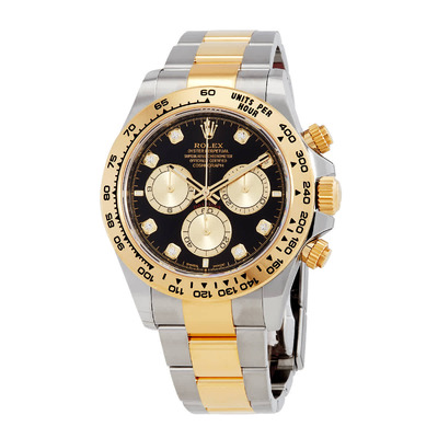 Rolex Men's Daytona Chronograph Automatic Diamond Black Dial Watch Ref. 126503-00 126503-0002 (black, arb6609)