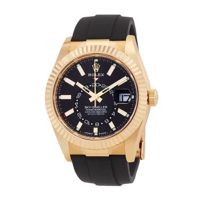 Rolex Sky-Dweller GMT Automatic Chronometer Black Dial Mens Watch, Reference 336238-0002 (black, arb4634)