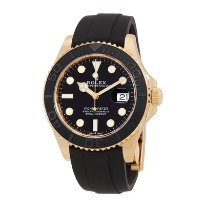 Rolex Yacht Master 42 Mens Automatic Chronometer Black Dial Yellow Gold M226658-0001 (black, arb4196)
