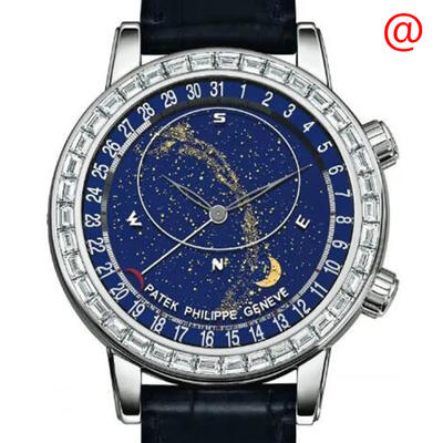 Patek Philippe Grand Complications Celestial Automatic Moon Phase Diamond Blue Dial Mens Watch 6104P-001 (blue, arb4962)