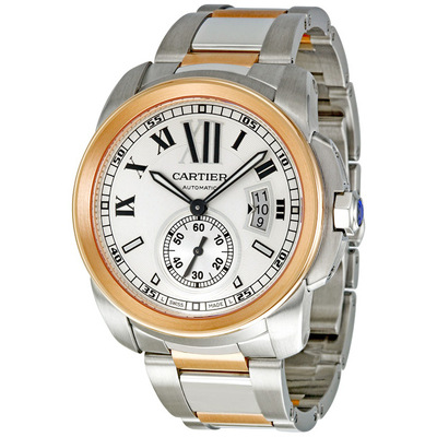 Pre-Owned Cartier Calibre De Cartier Mens Watch 7100036 W7100036 (black, arb23636)