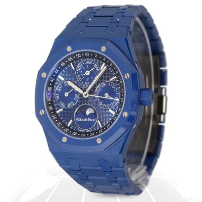 Audemars Piguet Men's Royal Oak Automatic Watch - Blue Dial Perpetual Calendar 26579CS.OO.1225CS.01 (blue, arb624)