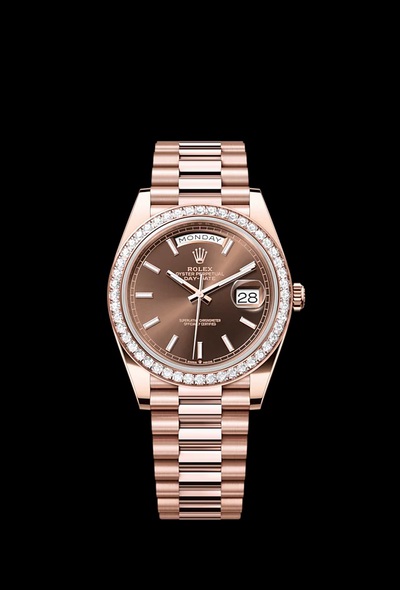 Rolex Day Date 228345RBR-0024: Chocolate Diamond Set Automatic Chronometer (brown, arb5865)
