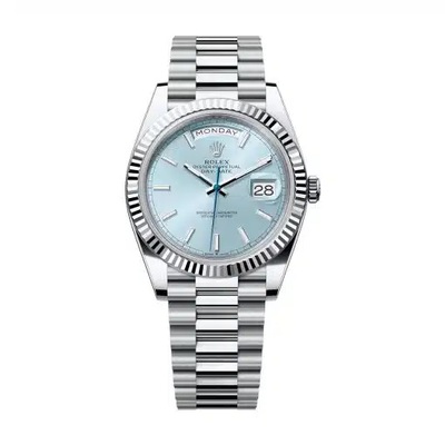 Rolex Day-Date 228236-0018 Mens Automatic Chronometer Ice Blue Dial (blue, arb5835)