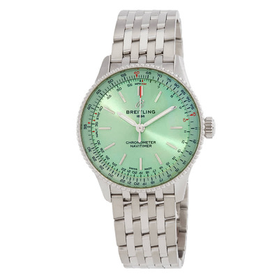 Navitimer AB01 Breitling Green Dial Ladies Watch A17327361L1A1 (green, arb467)