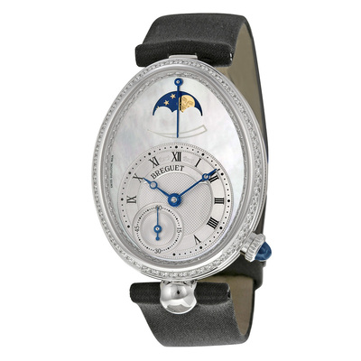 Breguet Reine De Naples 8908BB52864D00: Pre-owned Ladies Watch with Diamond Accent Bezel, Mother-of-Pearl Dial 8908BB/52/864D00D (black, arb2962)