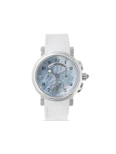 Pre-owned Breguet Marine Chronograph with Date - 35mm Stainless Steel 21773309 (arb55)