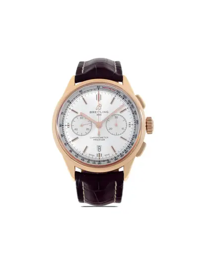 Breitling Premier 42mm (22287489) Rose Gold Baton Dial Automatic Chronograph (arb49)
