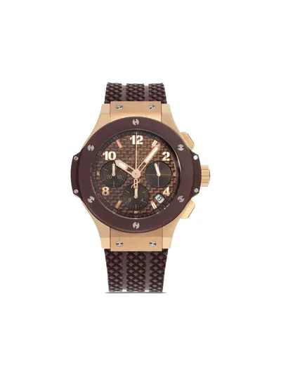 Hublot Big Bang 41mm (21447991) circa 2010s - Pre-Owned Rose Gold Rubber Automatic Chronograph (arb51)