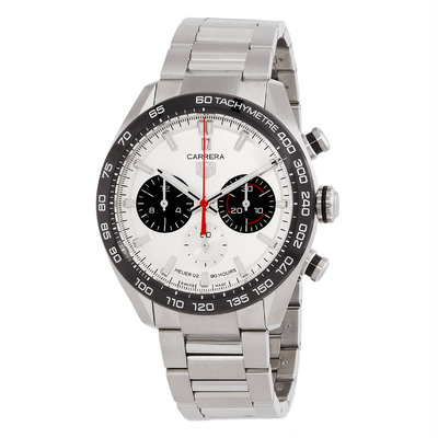 Tag Heuer Carrera Chronograph '160 Years' Automatic Grey Dial Mens Watch CBN2A1D.BA0643 (black, arb7396)