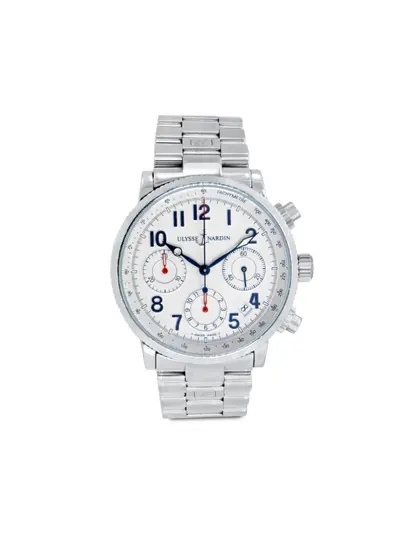 Ulysse Nardin Classic 22970178 - Pre-owned Silver Stainless Steel Automatic Chronograph (arb133)