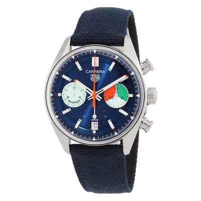 Tag Heuer Carrera Skipper Chronograph Automatic Mens Watch CBS2213.FN6002 (blue, arb5060)