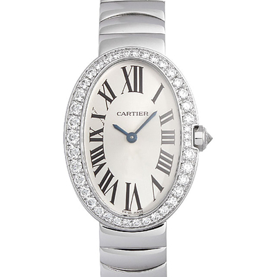 Pre-owned Cartier Baignoire, Ladies Watch WB520006 (blue, arb6793)
