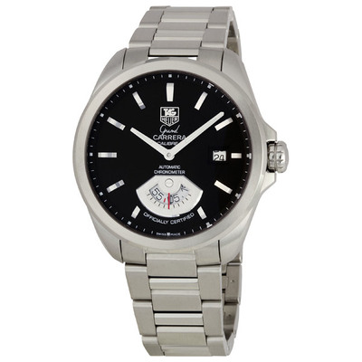 Pre-owned Tag Heuer Grand Carrera Black Dial Mens Watch WAV511A.BA0900 (black, arb22954)