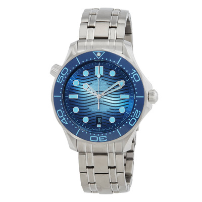 Omega Seamaster 210.30.42.20 - Automatic Chronometer Summer Blue Dial Mens Watch 210.30.42.20.03.003 (blue, arb4247)