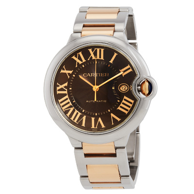 Pre-owned Cartier Ballon Bleu Automatic Mens Watch W6920032 (brown, arb6287)