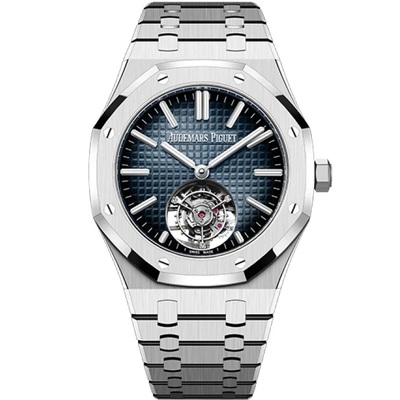 Audemars Piguet Royal Oak 50th Anniversary Flying Tourbillon Automatic Mens Watch 26730ST.OO.1320ST.01 (blue, arb640)