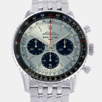 Breitling Navitimer Men's Stainless Steel Watch AB0138241C1A1 43mm 829649 (blue, arb8383)