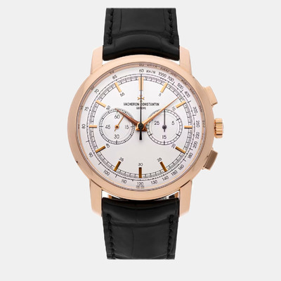 Vacheron Constantin Patrimony Silver 18k Rose Gold Manual Winding Men's Watch Ref:47192/000R-9352 865809 (arb8496)