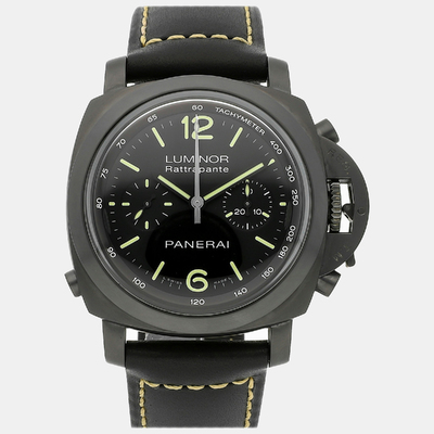 Panerai Luminor Black Stainless Steel Automatic Men's Watch PAM00357 44mm 943505 (black, arb8418)