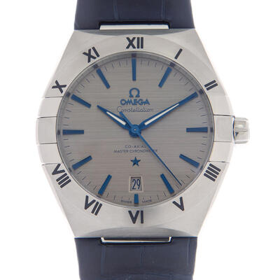 Pre-Owned Omega Constellation Co-Axial Chronometer Grey Dial Mens Watch 131.13.39.20.06 131.13.39.20.06.002 (blue, arb23831)