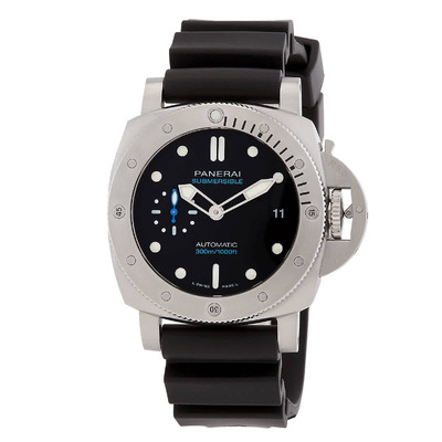 Panerai Submersible PAM02973 Mens Automatic Black Dial Watch (black, arb3985)