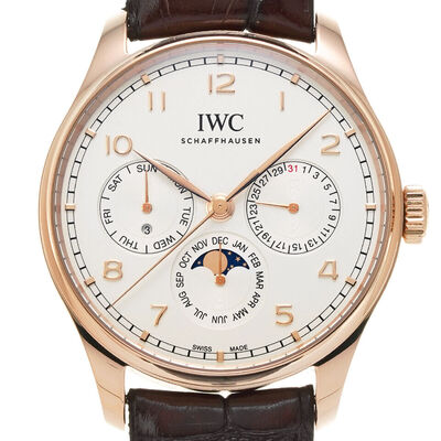 IWC Portugieser Perpetual Moon Phase Automatic Mens Watch IW344202 (brown, arb2308)