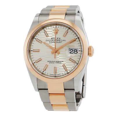 Rolex Datejust 36 Automatic Silver Motif Dial Chronometer Watch Model:126201SSO (arb6569)