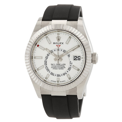 Rolex Sky-Dweller GMT Automatic Chronometer White Dial Mens Watch - Article: 336239-0003 (black, arb4637)