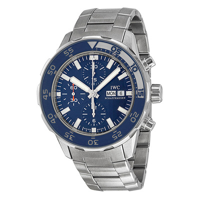 IWC Aquatimer Chronograph Mens Blue Dial - Pre-Owned (iw376710) (blue, arb5241)