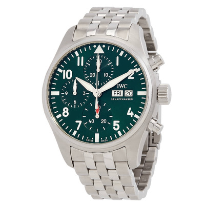 IWC Pilot Chronograph 41 Automatic Green Dial Mens Watch IW388104 (green, arb3321)