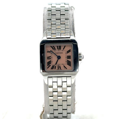 Pre-owned Cartier Santos Demoiselle Quartz Ladies Watch W25075Z5 (arb6801)