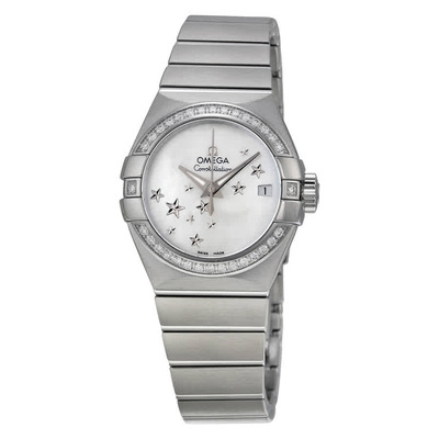 Omega Constellation Automatic Diamond Mother of Pearl Dial Ladies Watch (Art. 123.15.27.20.05.001) (arb6121)