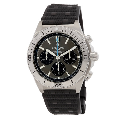 Breitling Chronograph Chronomat B01 42 Titanium Automatic Mens Watch with EB0134101M1S1 (black, arb1326)