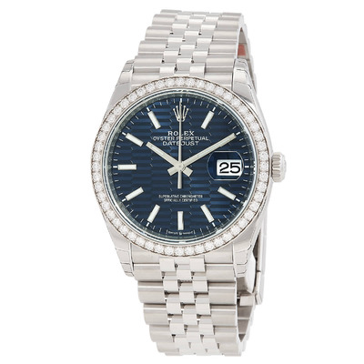 Rolex Datejust 36 Automatic Chronometer Diamond Watch Ref.126284BLFSJ (blue, arb7535)