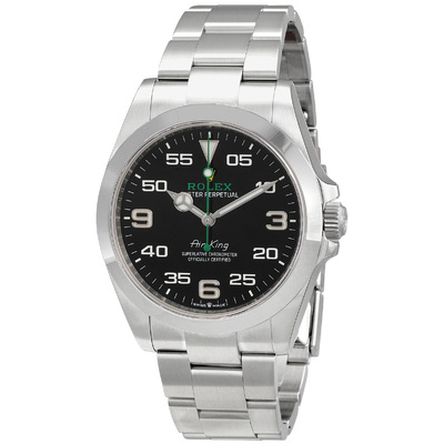 Pre-owned Rolex Air-King M126900-0001 Automatic Mens Oyster Watch (black, arb22868)