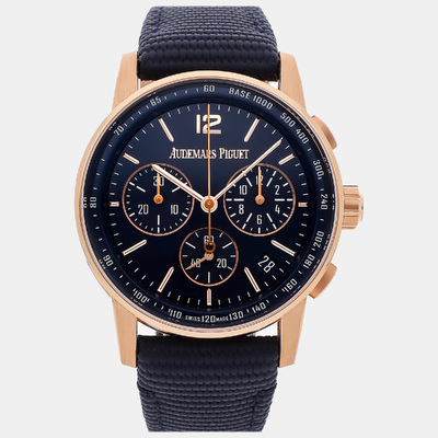 Audemars Piguet Men's Automatic Watch Blue Rose Gold Code 11.59 978677 (blue, arb8434)