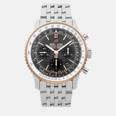 Navitimer B0121211F1A1 Grey Stainless Steel Men's Watch 43mm Automatic Ref:968970 Breitling (arb8439)